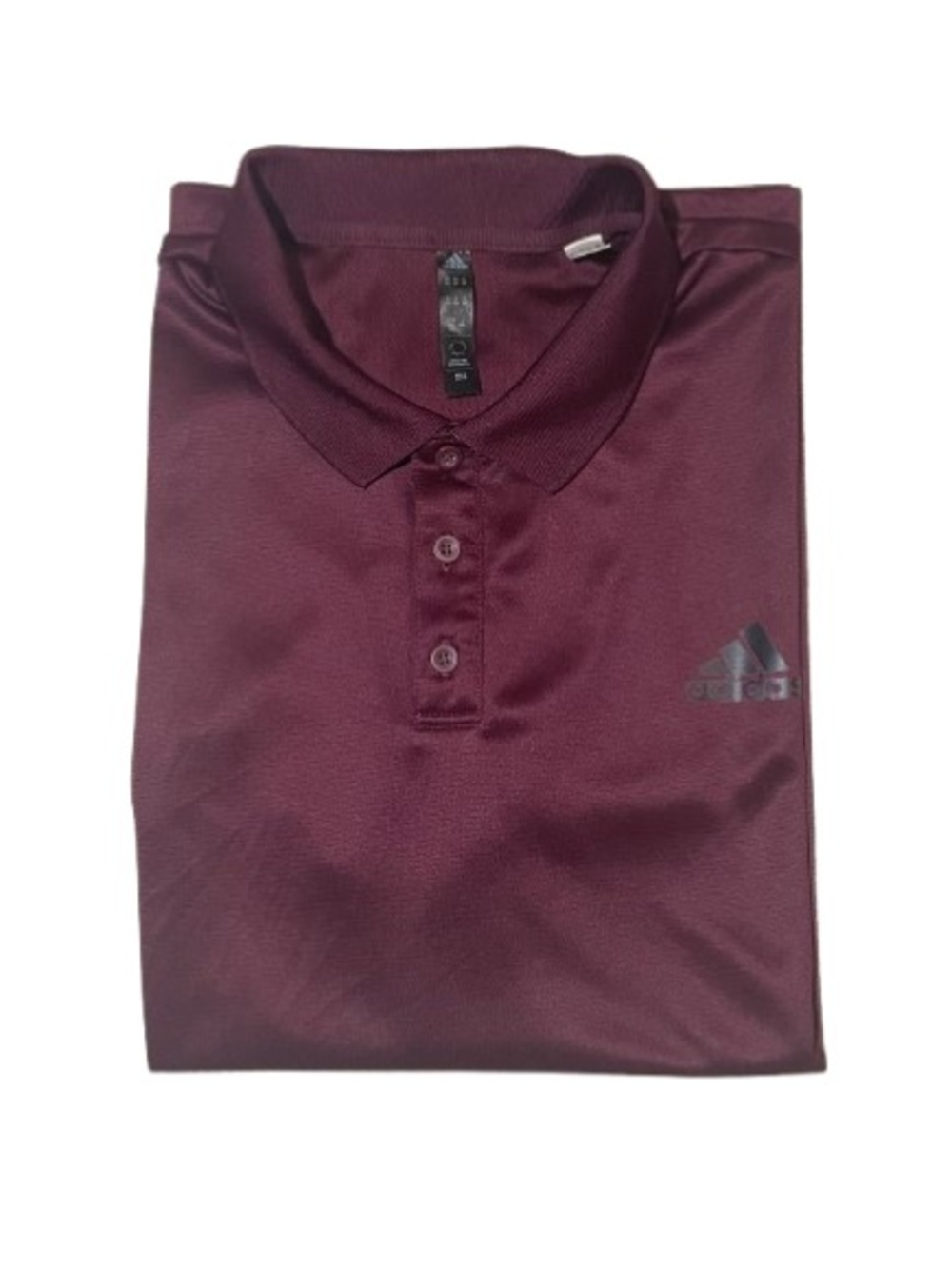 Adidas Men's Golf Polo Shirt Size XXL Maroon ClimaCool Performance - Picture 11 of 12